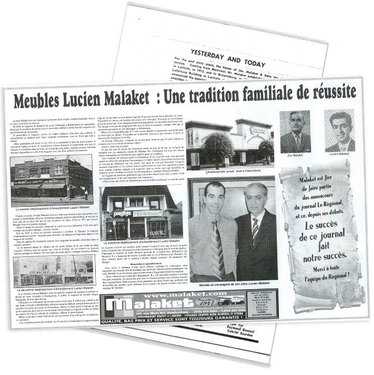Malaket newspaper article